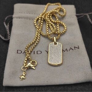 David Yurman Gold Pendant Necklace